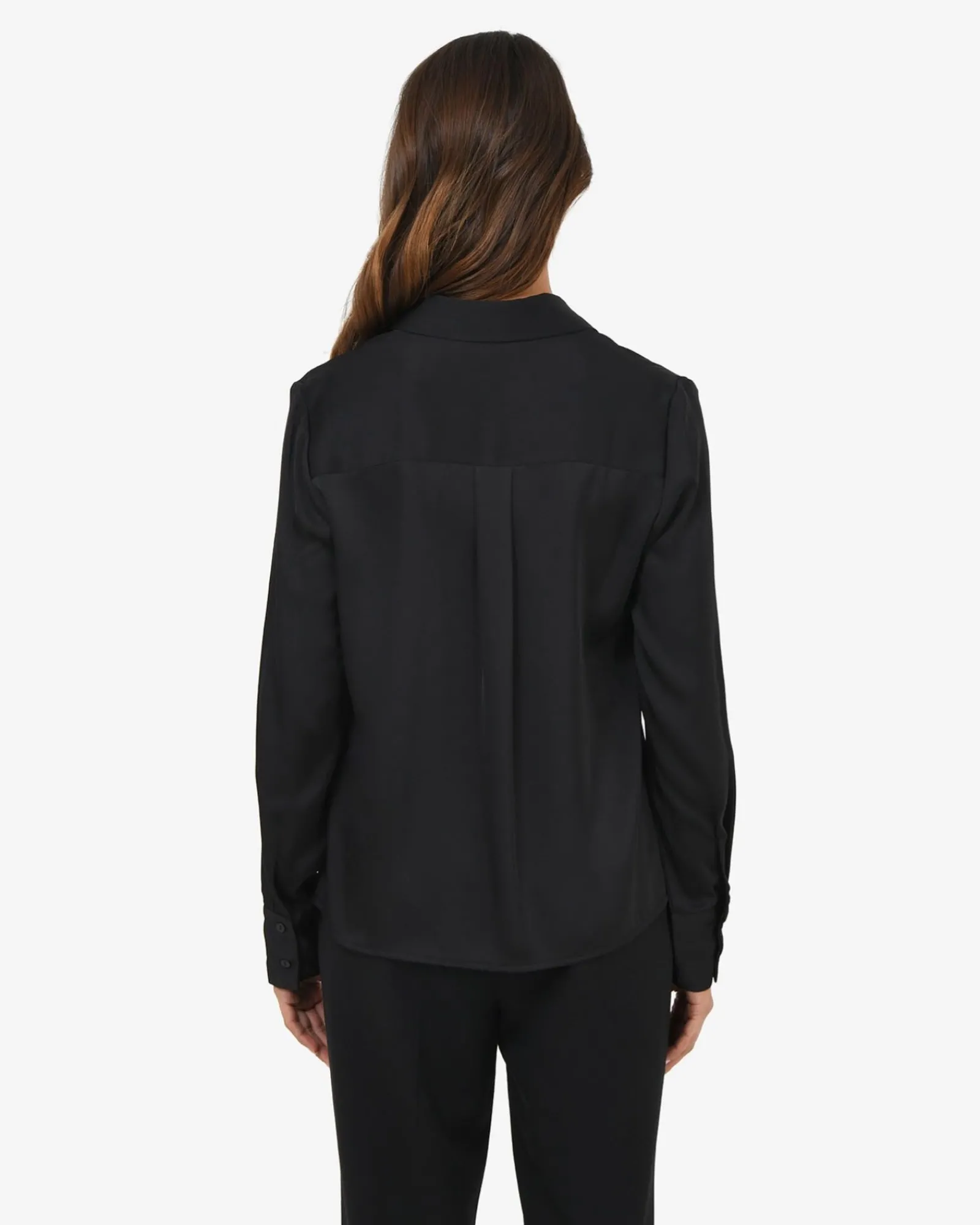 Forcast Mae Satin Shirt* T-Shirts & Tops|Long Sleeve Tops