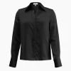 Forcast Mae Satin Shirt* T-Shirts & Tops|Long Sleeve Tops