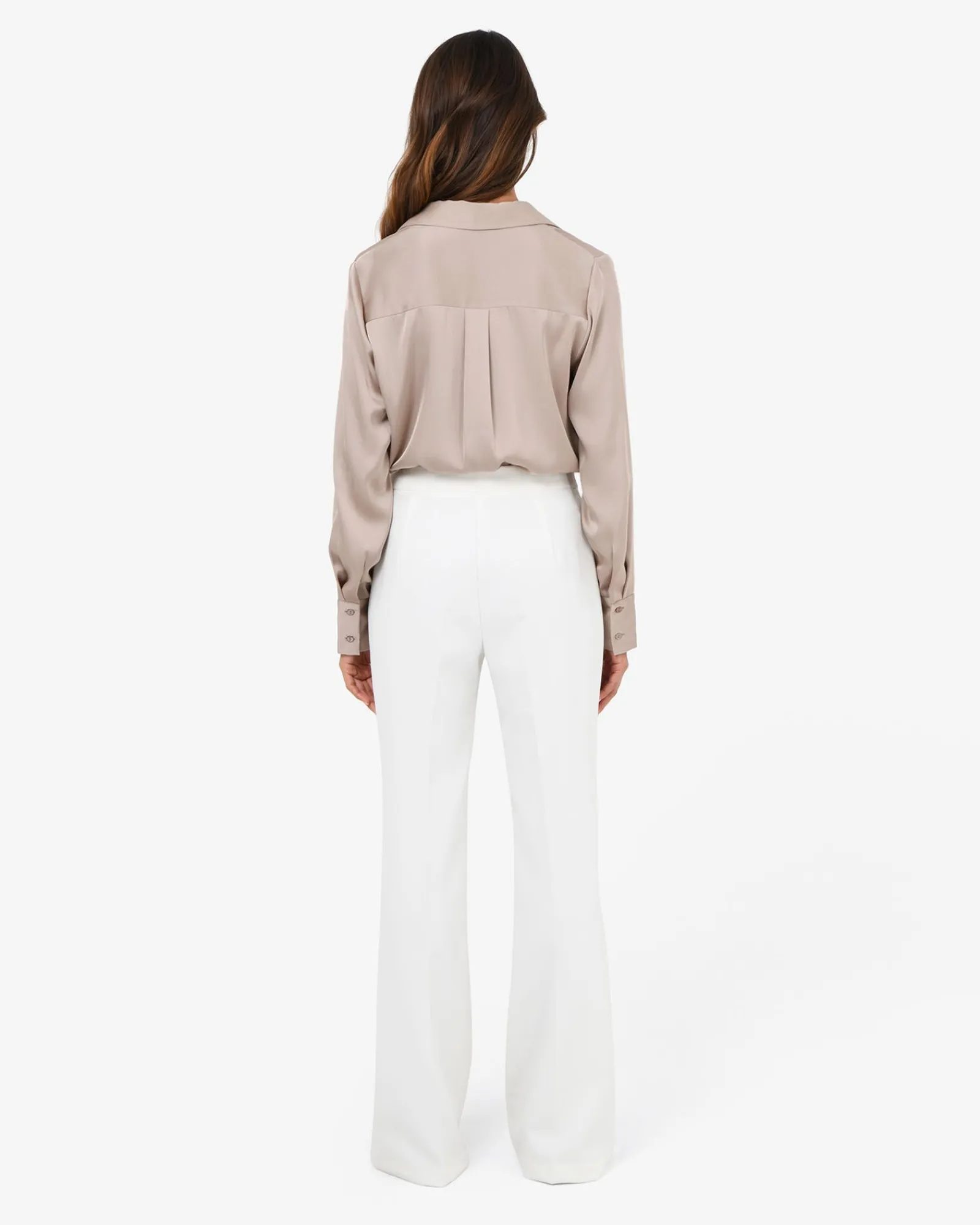 Forcast Mae Satin Shirt* T-Shirts & Tops|Long Sleeve Tops