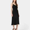 Forcast Mae Side Ruched Satin Dress* Midi Dresses|Midi Dresses