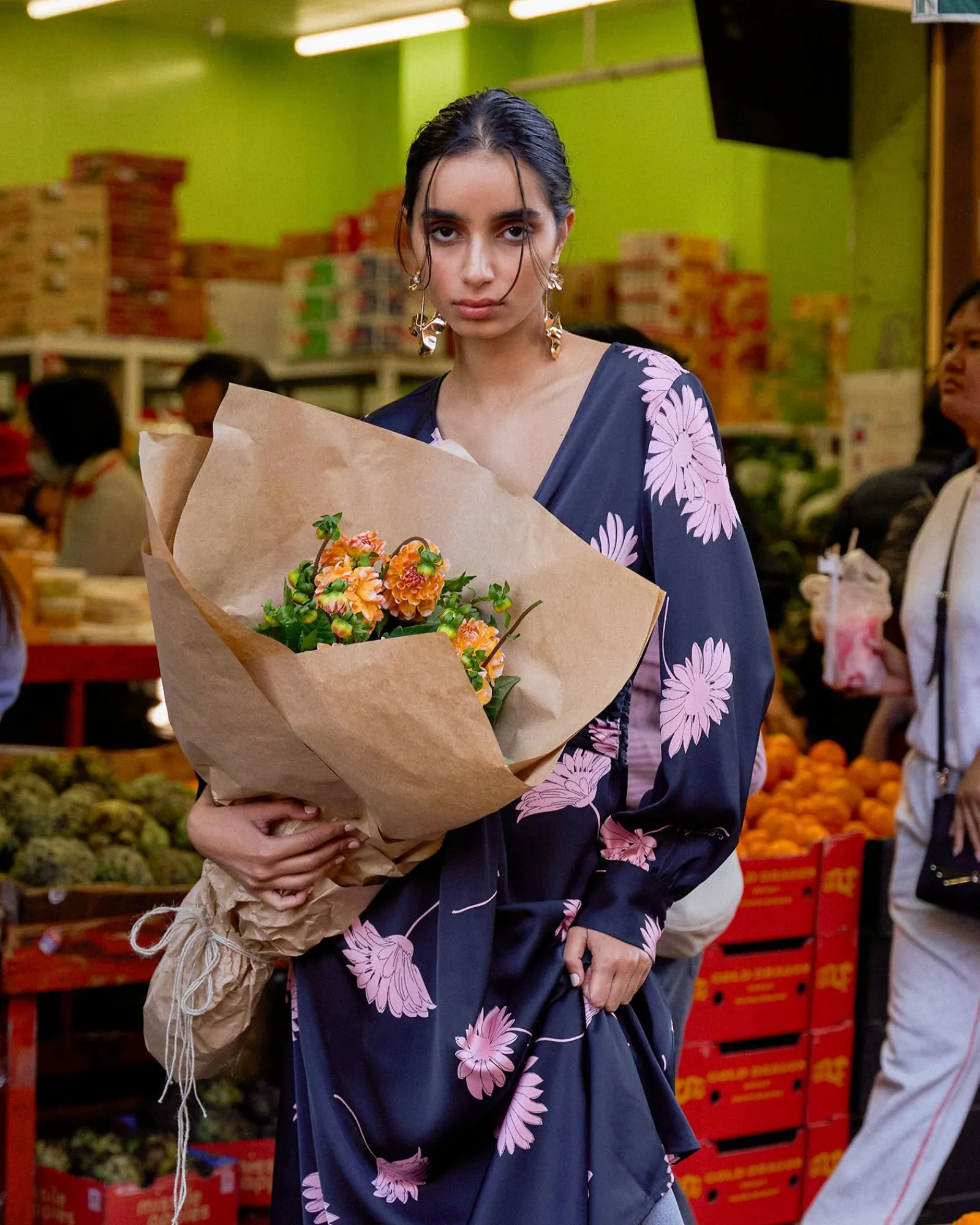 Forcast Magnolia Bold Floral Earrings* Earrings