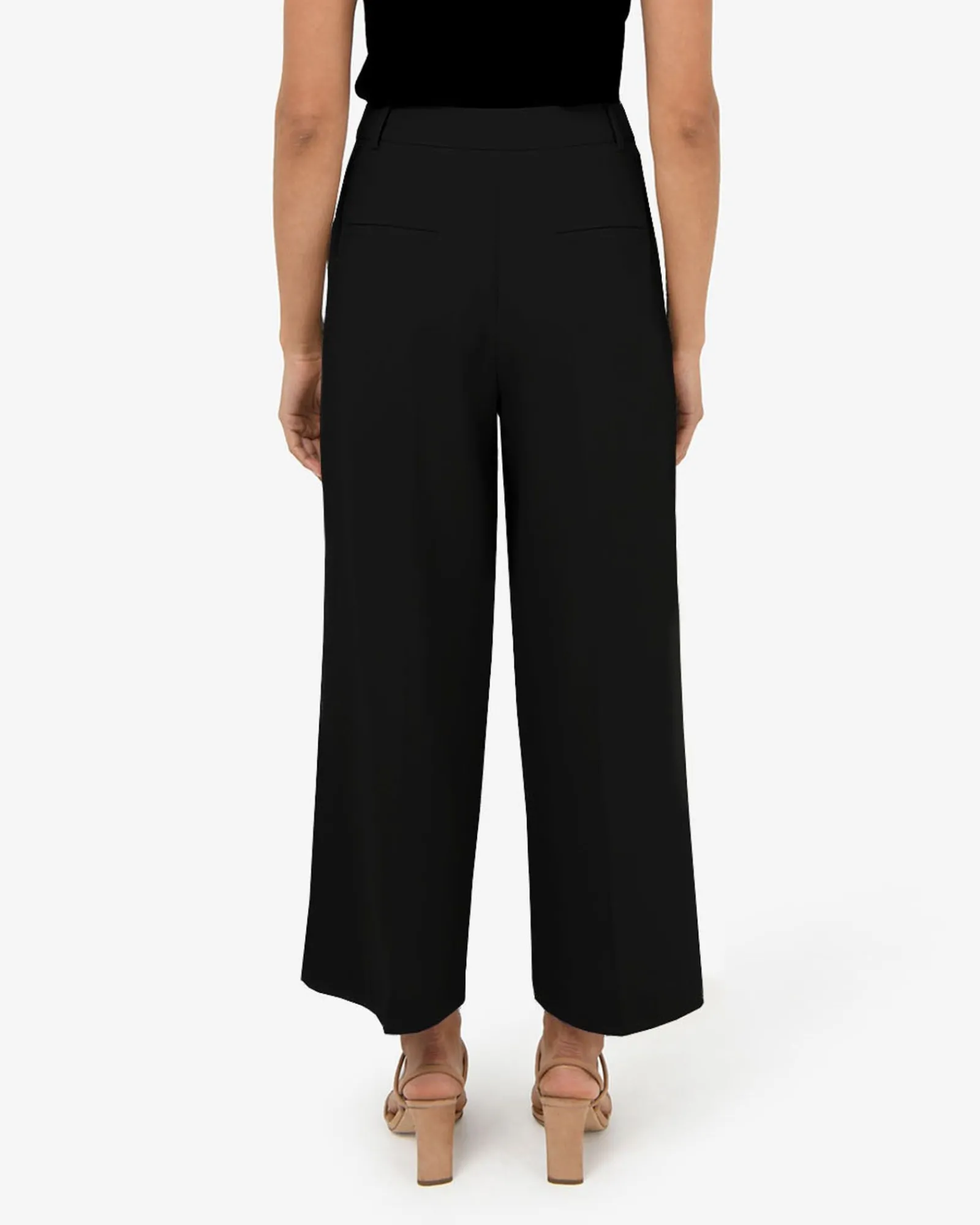 Forcast Mallory Herringbone Culottes* Cropped Pants|High-Waisted Pants