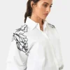 Forcast Maren Embroidered Cotton Shirt* T-Shirts & Tops|Long Sleeve Tops