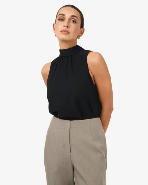 Forcast Maria Gathered Top* T-Shirts & Tops|Work Tops