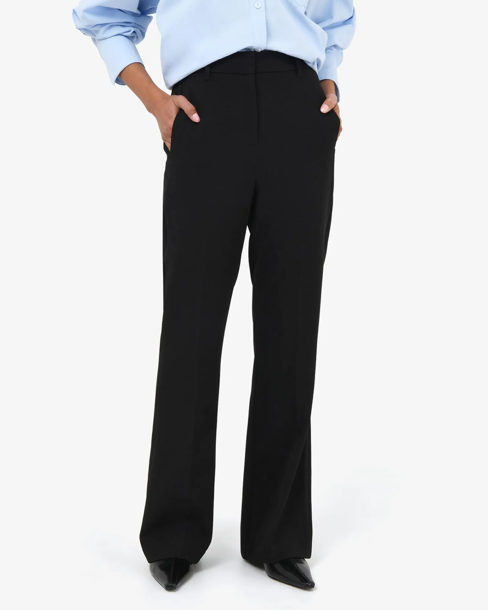 Forcast Maris Bootleg Pants* High-Waisted Pants|Work Pants