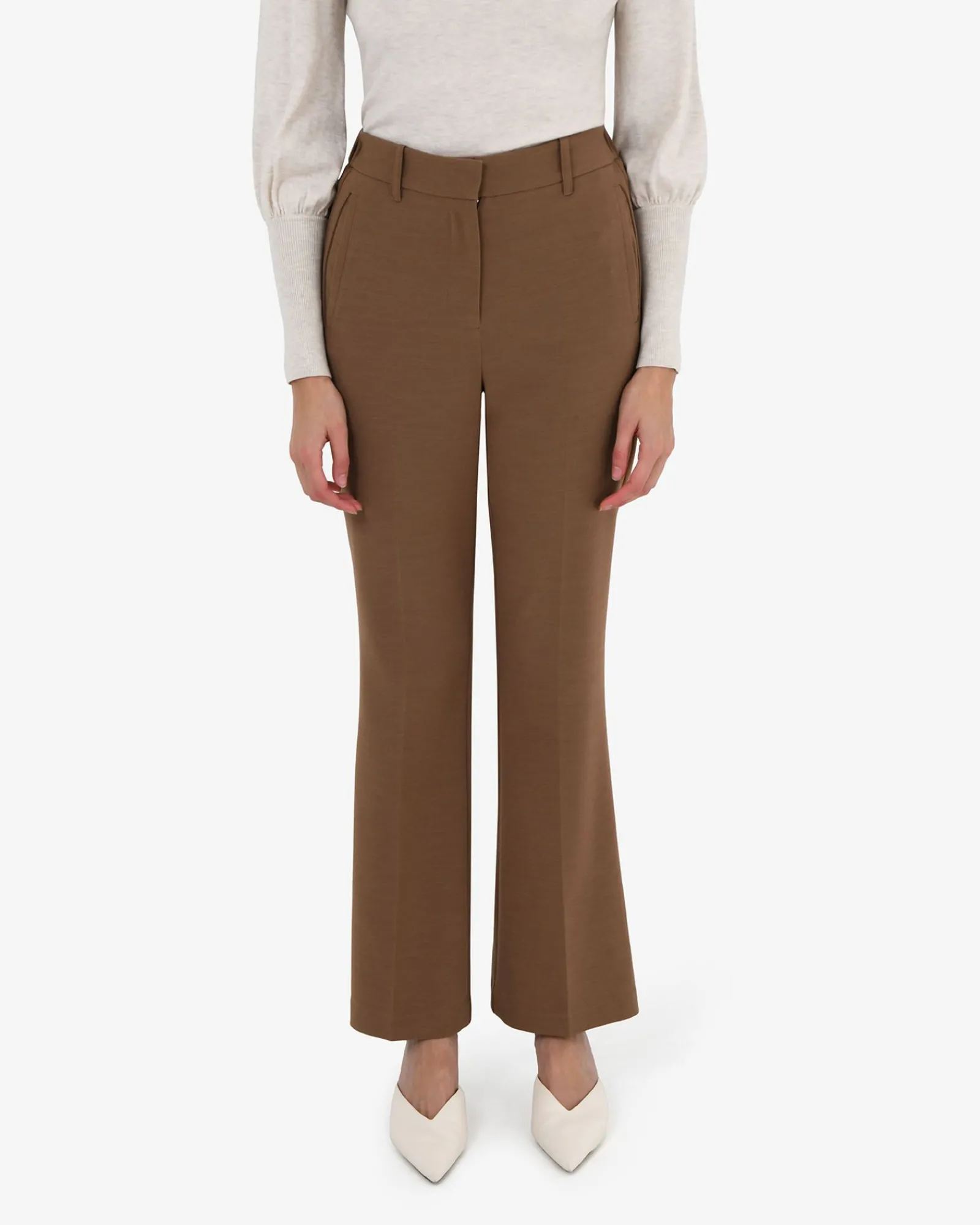 Forcast Maris Bootleg Pants* High-Waisted Pants|Work Pants