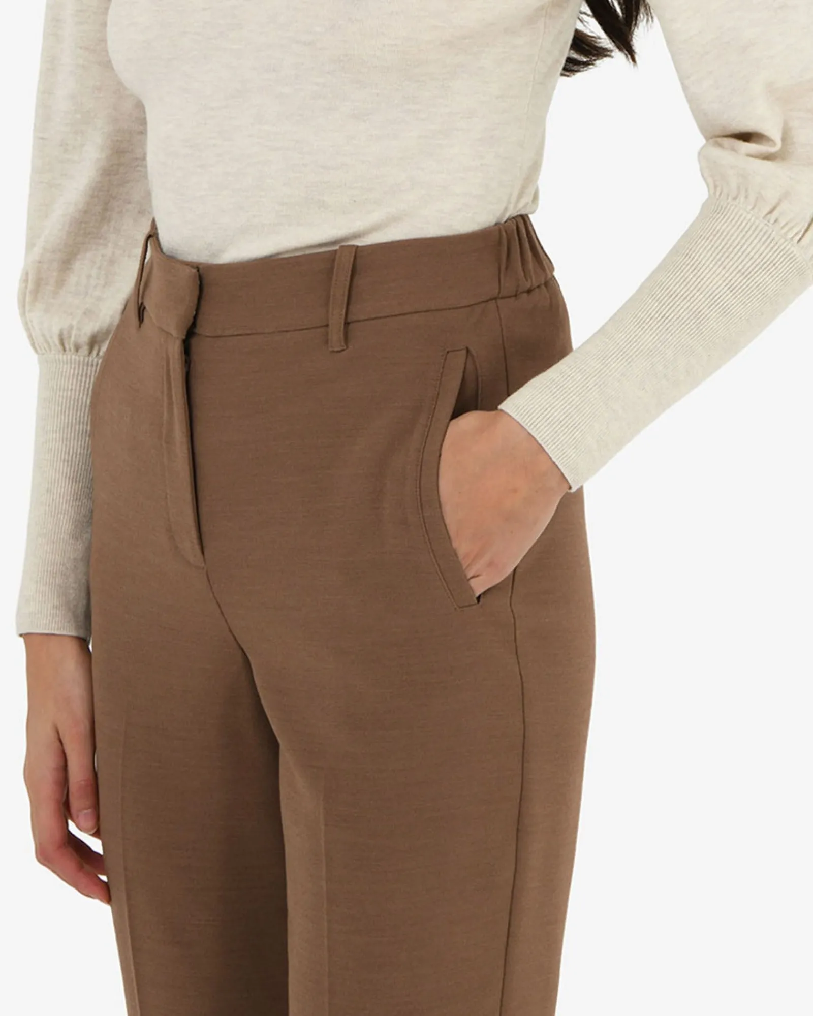 Forcast Maris Bootleg Pants* High-Waisted Pants|Work Pants