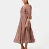 Forcast Marlie Puff Sleeve Midi Dress* Midi Dresses|Midi Dresses