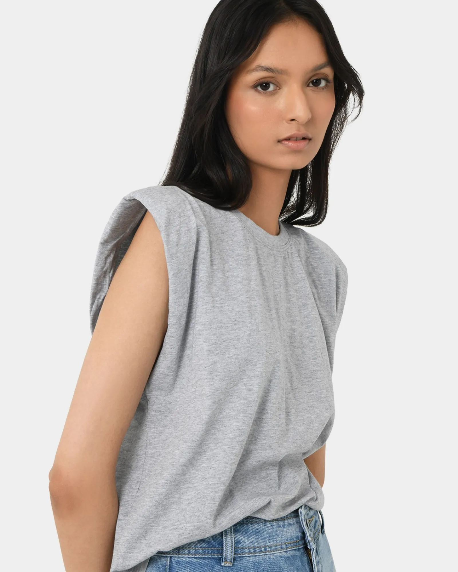 Forcast Martin Power Shoulder Top* T-Shirts & Tops|Work Tops