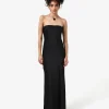 Forcast Martini Strapless Satin Dress* Maxi Dresses|Maxi Dresses