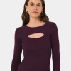 Forcast Maryam Cut Out Knit Top* T-Shirts & Tops|Long Sleeve Tops