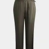 Forcast Mazzy Cotton Belted Trousers* High-Waisted Pants|Work Pants
