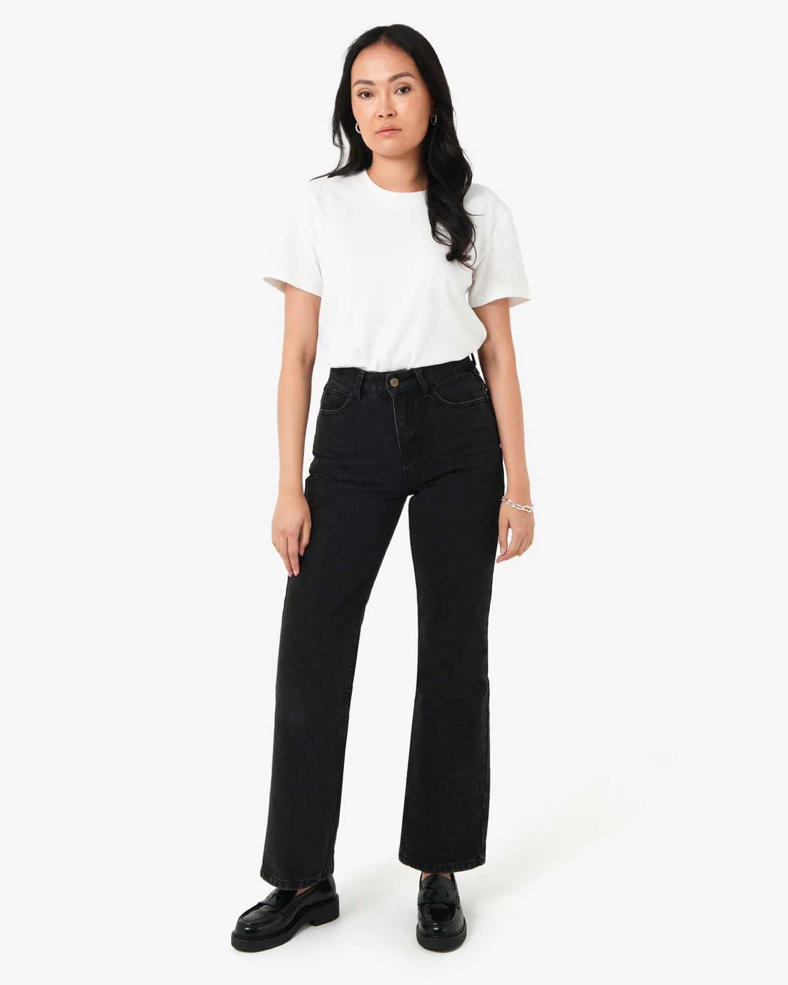 Forcast Merith Bootcut Jeans* High-Waisted Pants|Work Pants