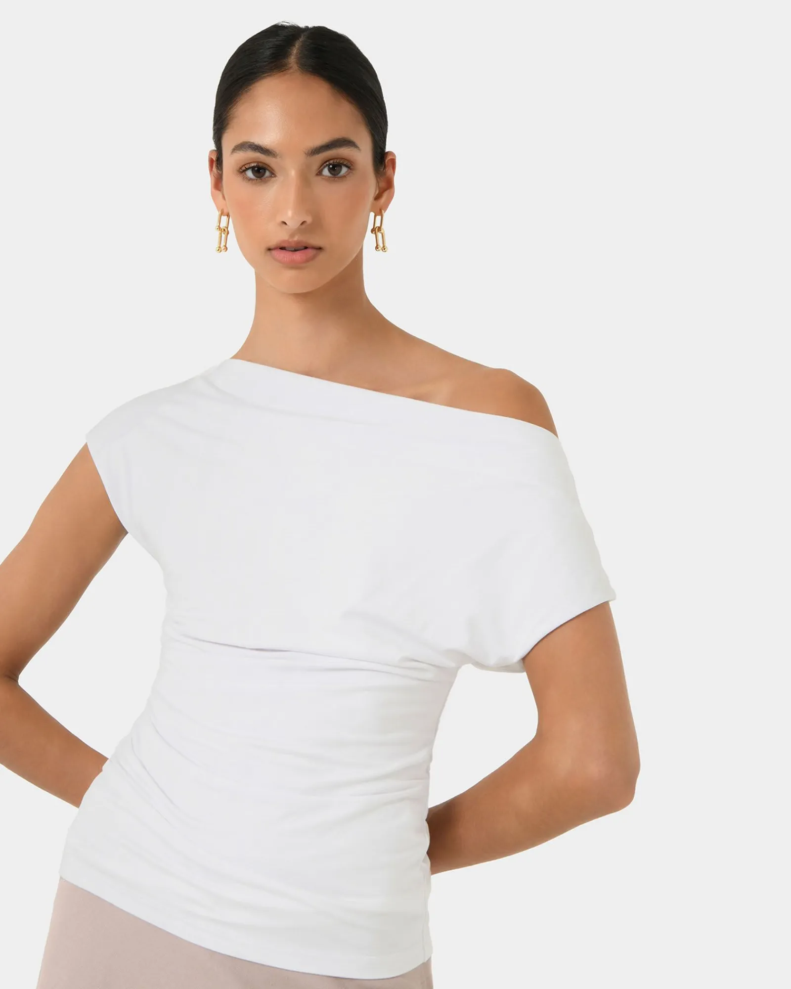 Forcast Mia Off Shoulder Jersey Top* T-Shirts & Tops|Work Tops