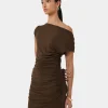 Forcast Mia Ruched Jersey Dress* Midi Dresses|Midi Dresses