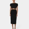 Forcast Mia Ruched Jersey Dress* Midi Dresses|Midi Dresses