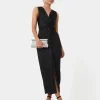Forcast Mimi Front Twist Dress* Black Dresses|Black Dresses