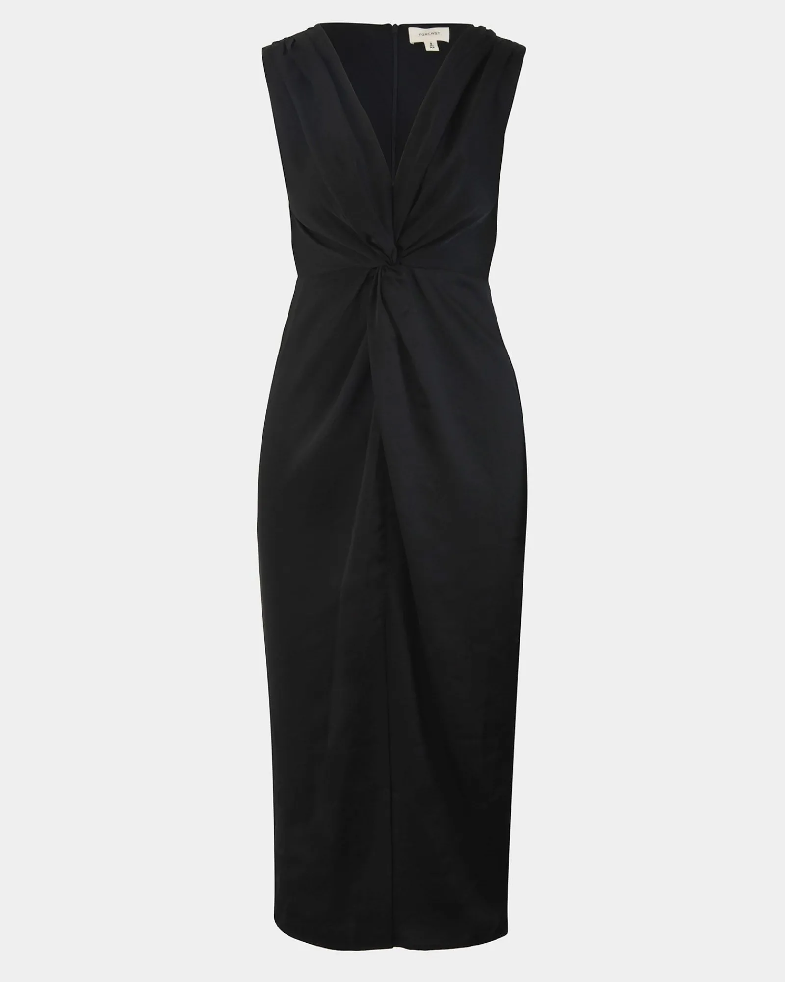 Forcast Mimi Front Twist Dress* Black Dresses|Black Dresses