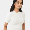 Forcast Murphy Crop Knit Top* T-Shirts & Tops|Work Tops