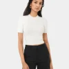 Forcast Murphy Crop Knit Top* T-Shirts & Tops|Work Tops