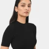 Forcast Murphy Crop Knit Top* T-Shirts & Tops|Work Tops