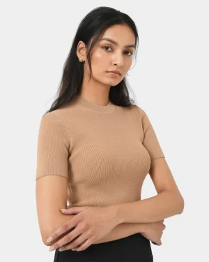 Forcast Murphy Crop Knit Top* T-Shirts & Tops|Work Tops