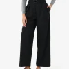 Forcast Nadia Buckle Wide Leg Pants* High-Waisted Pants|Wide-Leg Pants