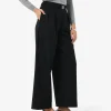 Forcast Nadia Buckle Wide Leg Pants* High-Waisted Pants|Wide-Leg Pants