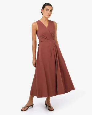 Forcast Nattai Crossover Dress* Conscious|Midi Dresses