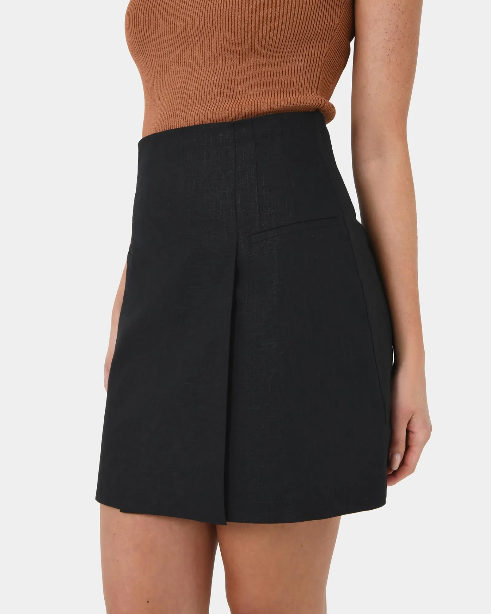 Forcast Nia Mini Linen Skirt* Conscious|Mini Skirts