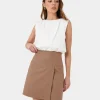 Forcast Nia Mini Linen Skirt* Conscious|Mini Skirts
