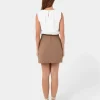Forcast Nia Mini Linen Skirt* Conscious|Mini Skirts