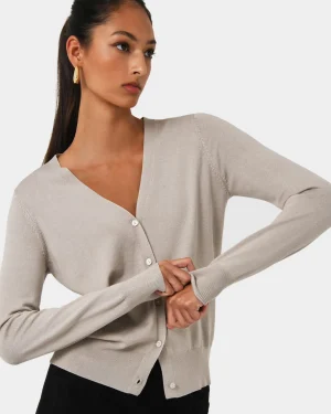 Forcast Nicolette V-neck Knit Cardigan* T-Shirts & Tops|Long Sleeve Tops