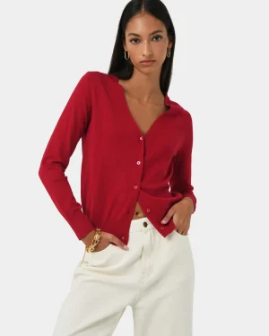 Forcast Nicolette V-neck Knit Cardigan* Long Sleeve Tops|Work Tops