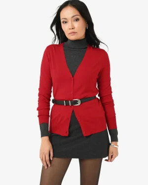 Forcast Nicolette V-neck Knit Cardigan* T-Shirts & Tops|Long Sleeve Tops