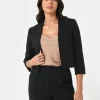 Forcast Nikki Collarless Crop Jacket* Jackets & Blazers|Matching Sets