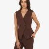 Forcast Nikki Collarless Vest* Work Tops|Vests & Waistcoats