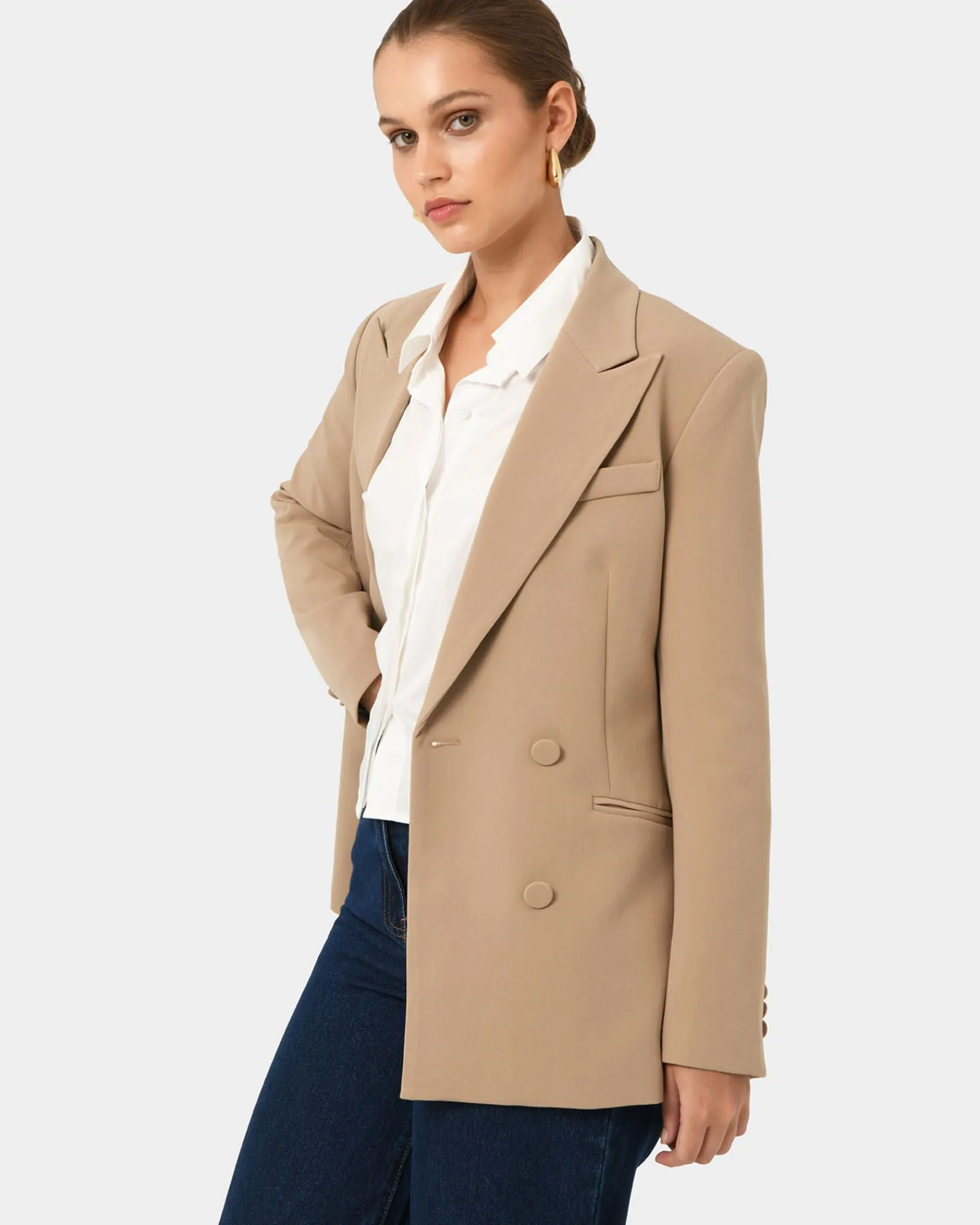 Forcast Nikki Double Breasted Blazer* Jackets & Blazers|Matching Sets