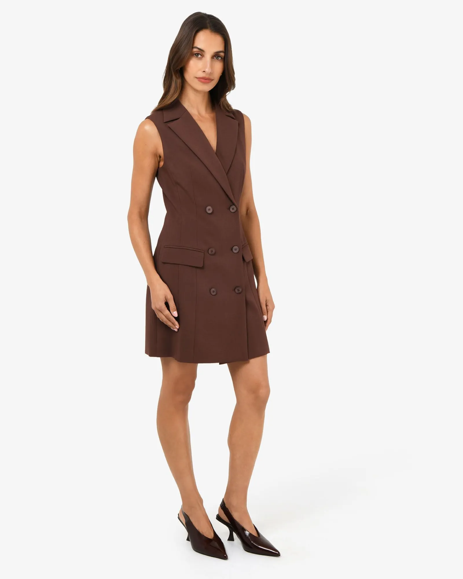 Forcast Nikki Double Breasted Dress* Mini Dresses|Mini Dresses