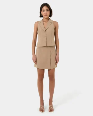Forcast Nikki Mini Wrap Skirt* Mini Skirts|Work Skirts