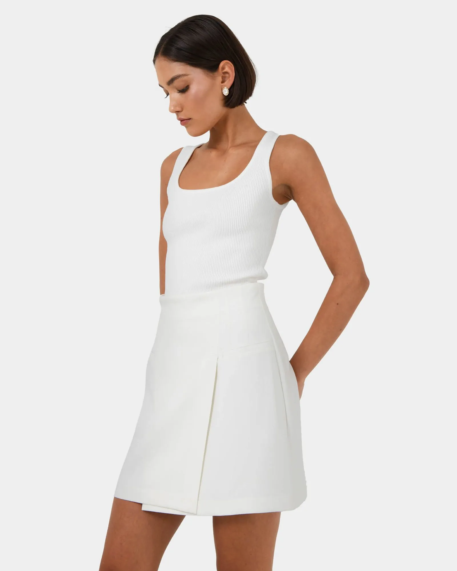 Forcast Nikki Mini Wrap Skirt* Mini Skirts|Work Skirts