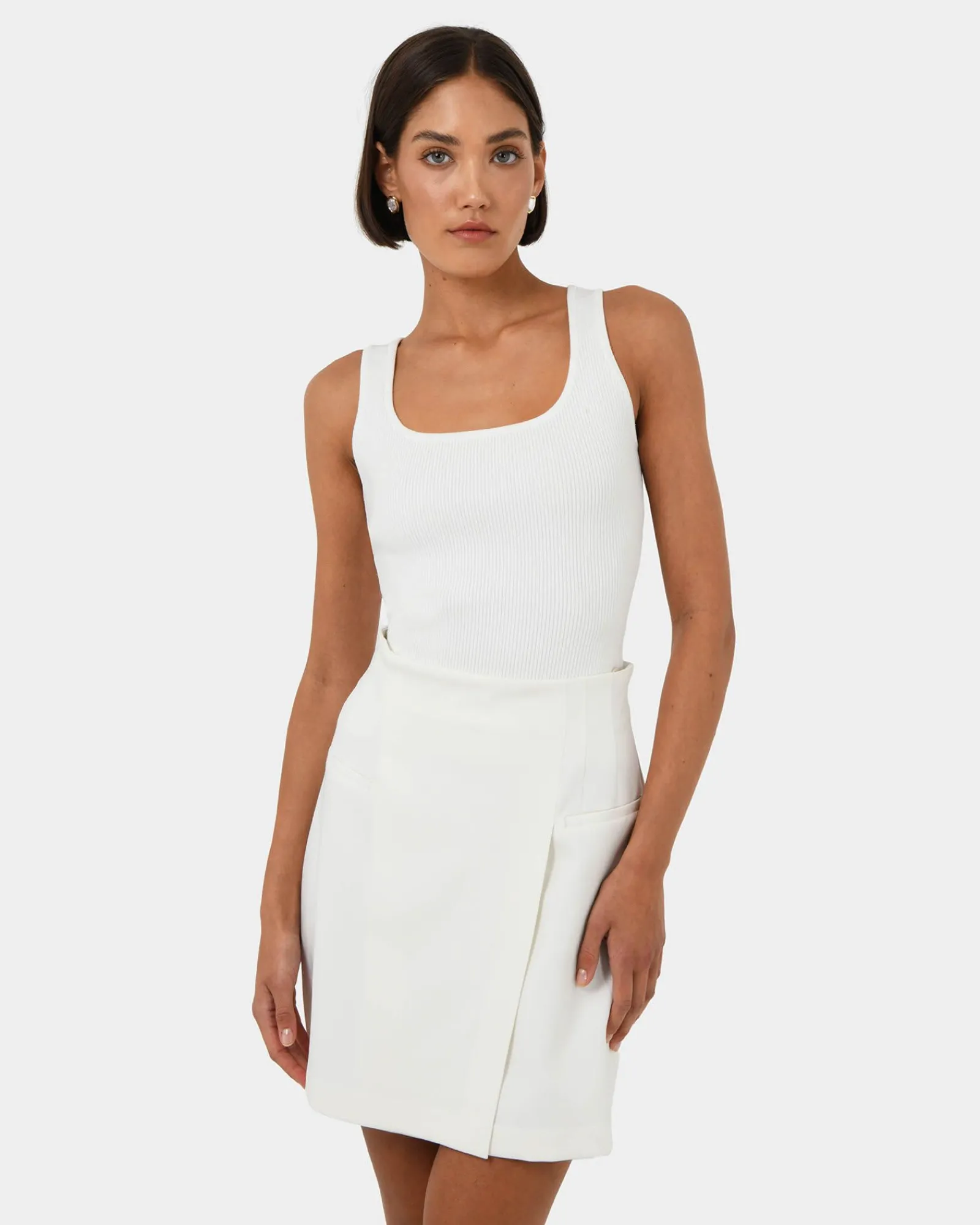 Forcast Nikki Mini Wrap Skirt* Mini Skirts|Work Skirts