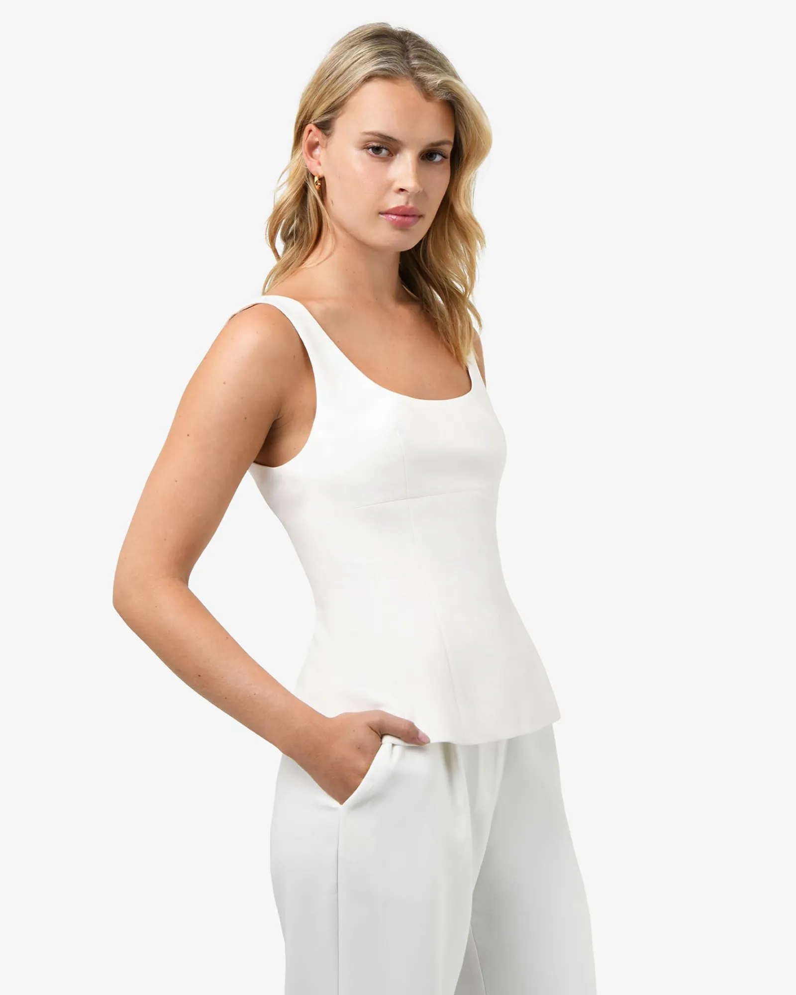 Forcast Nikki Peplum Top* T-Shirts & Tops|Work Tops