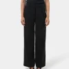Forcast Nikki Tailored Elastic Pants* High-Waisted Pants|Wide-Leg Pants
