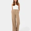 Forcast Nikki Tailored Elastic Pants* High-Waisted Pants|Wide-Leg Pants