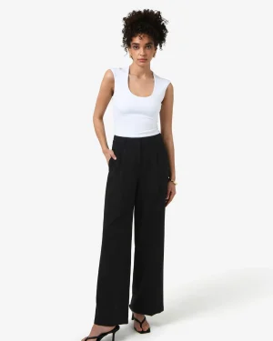 Forcast Nikki Tailored Pants* High-Waisted Pants|Straight Leg Pants