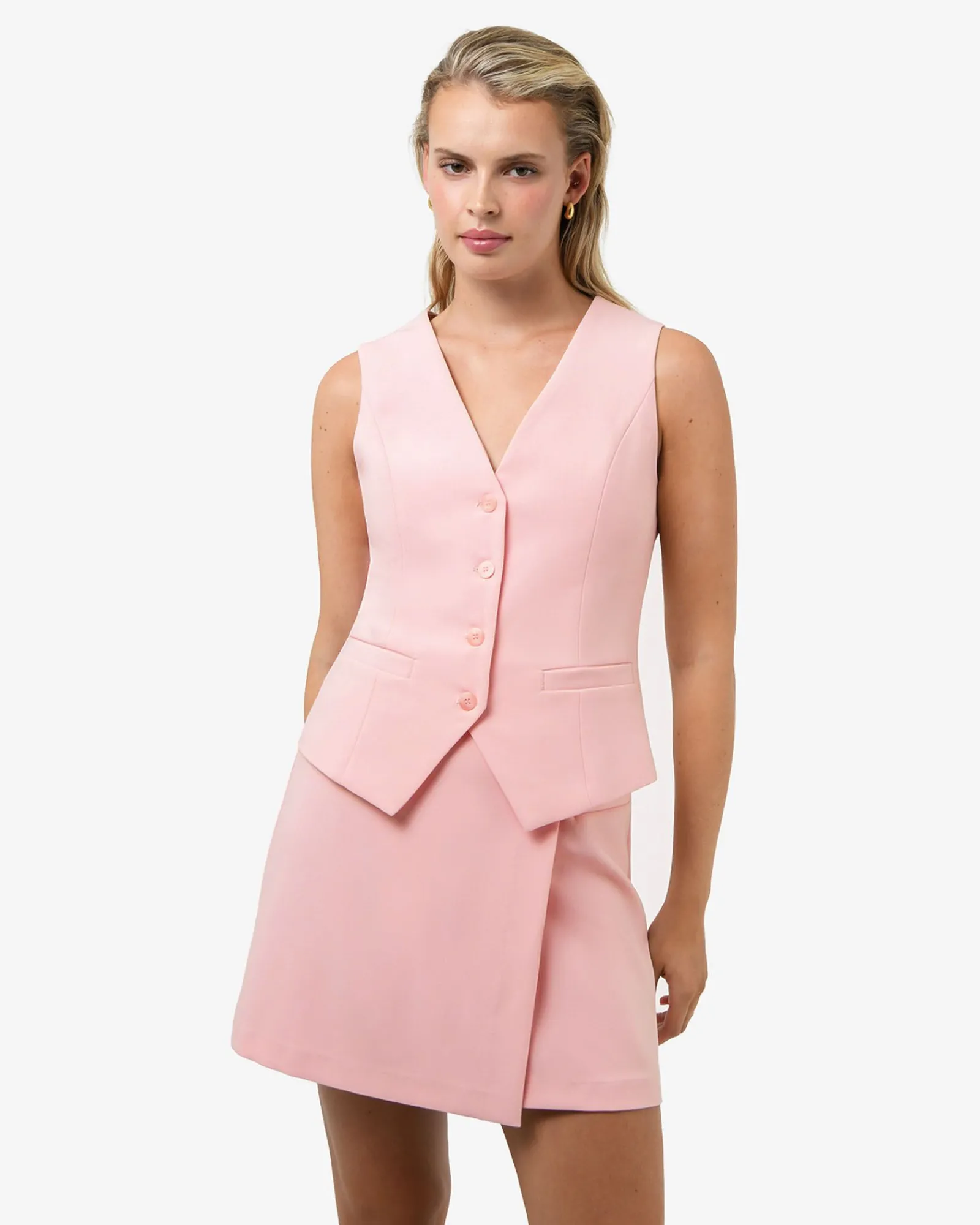 Forcast Nikki Tailored Waistcoat* Work Tops|Vests & Waistcoats