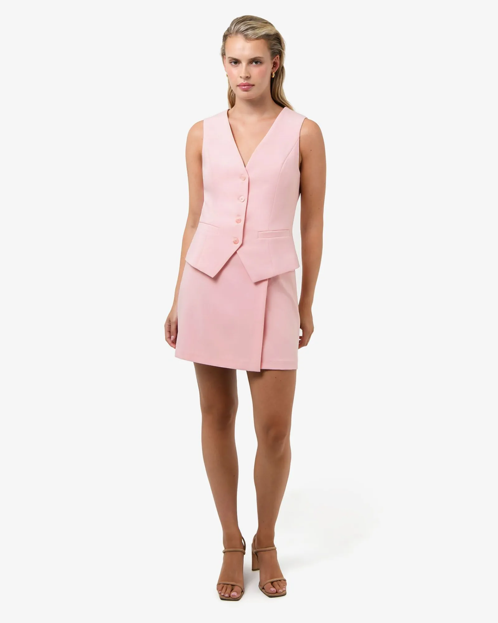 Forcast Nikki Tailored Waistcoat* Work Tops|Vests & Waistcoats