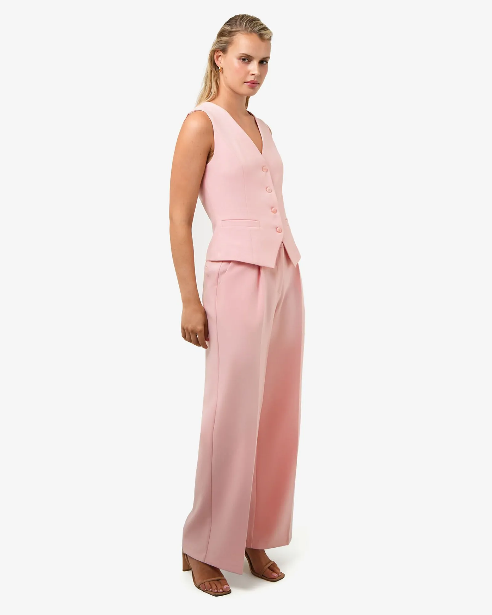 Forcast Nikki Tailored Waistcoat* Work Tops|Vests & Waistcoats