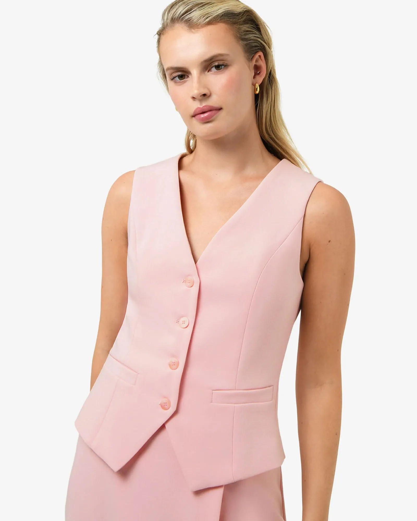 Forcast Nikki Tailored Waistcoat* Work Tops|Vests & Waistcoats